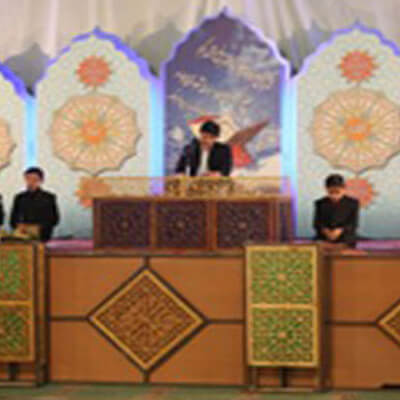 شرکت قرآن آموزان در مسابقات اوقاف 
